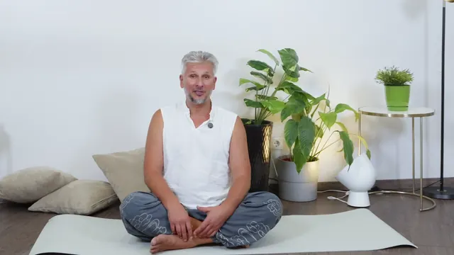 Seated breathing practice from the course